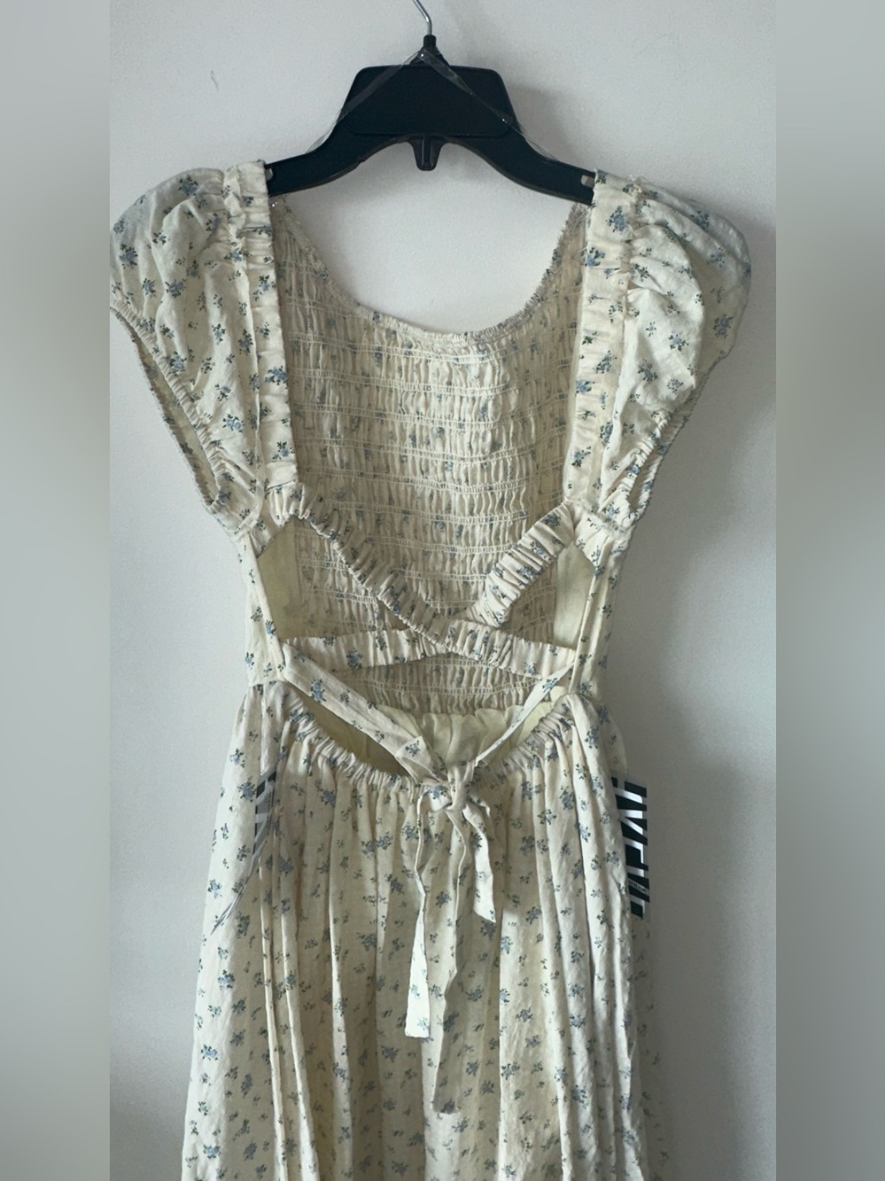 HYFVE Cream Dress with Blue Floral Print - Picture 3 of 12